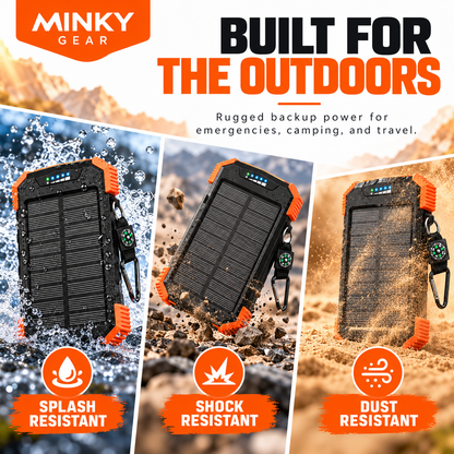 MINKY Gear® Emergency Solar Power Bank