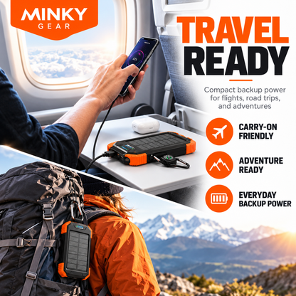 MINKY Gear® Emergency Solar Power Bank